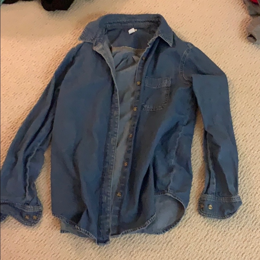 bdg denim button up